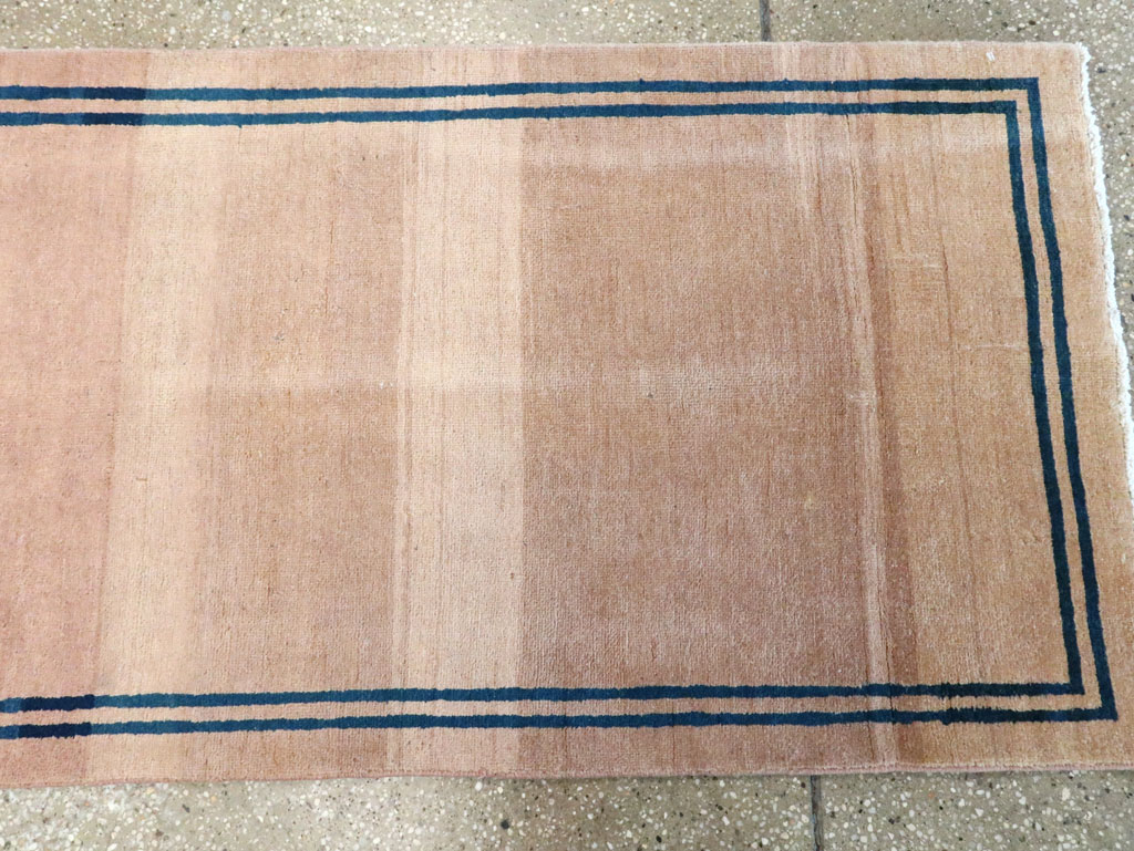 Vintage Persian Mashad Minimalist Runner, No.19038 - Gsblank