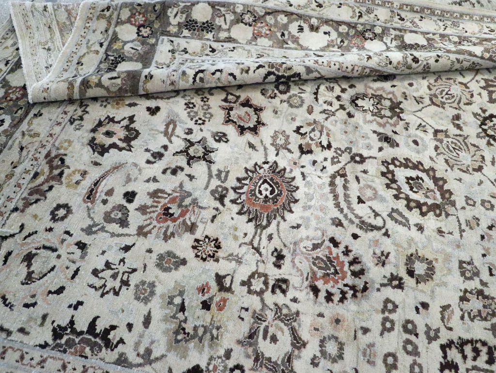 Vintage Persian Mashad Large Room Size Carpet, No.19039 - Gsblank