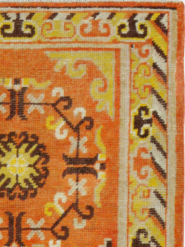 Vintage East Turkestan Khotan Rug (Pair: 1 of 2), No.19050 - Gsblank