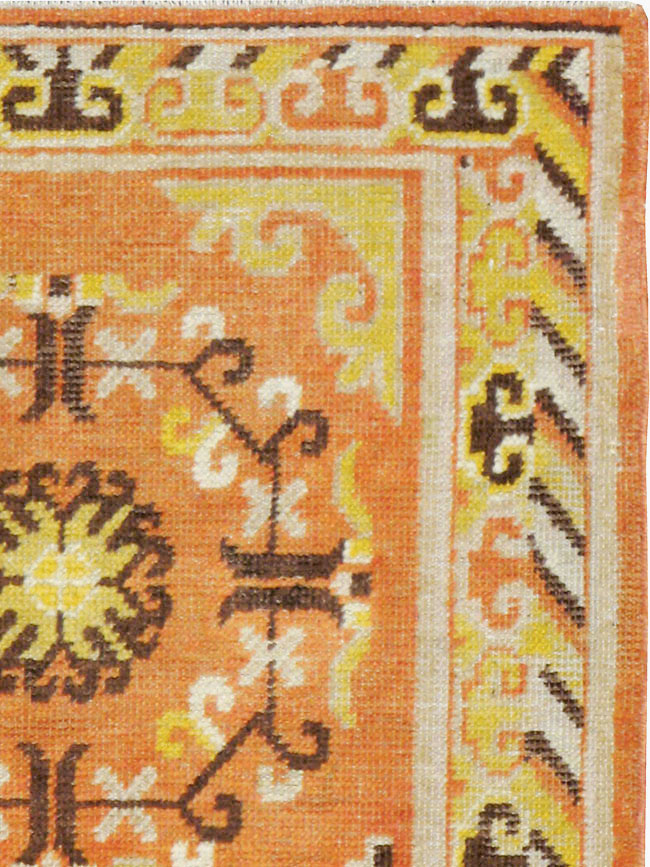 Vintage East Turkestan Khotan Rug (Pair: 1 of 2), No.19050 - Gsblank