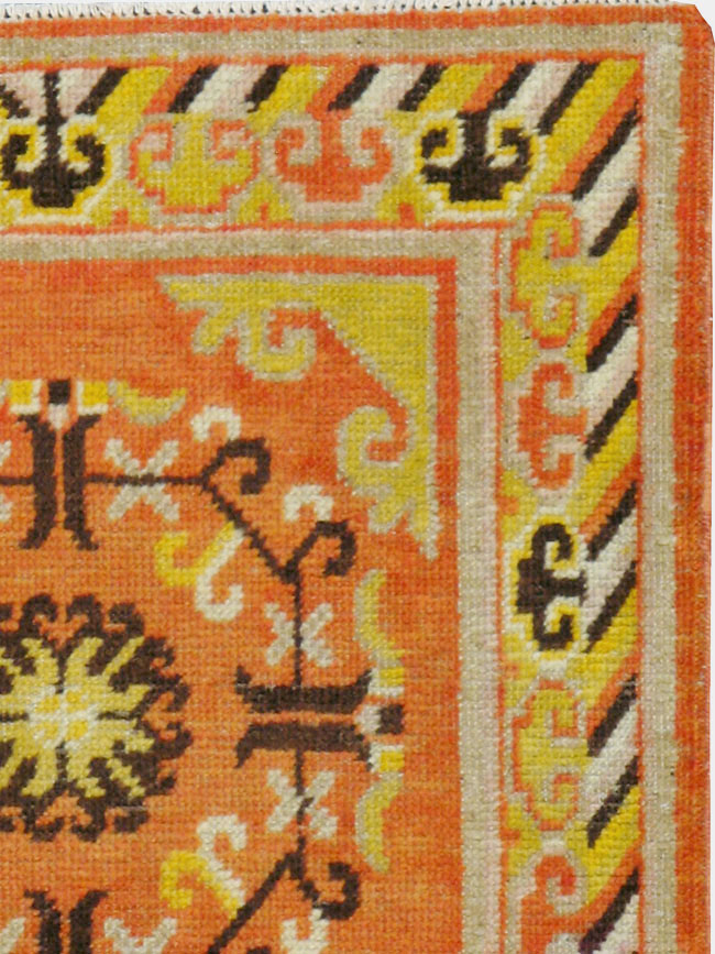 Vintage East Turkestan Khotan Rug (Pair: 1 of 2), No.19050 - Gsblank