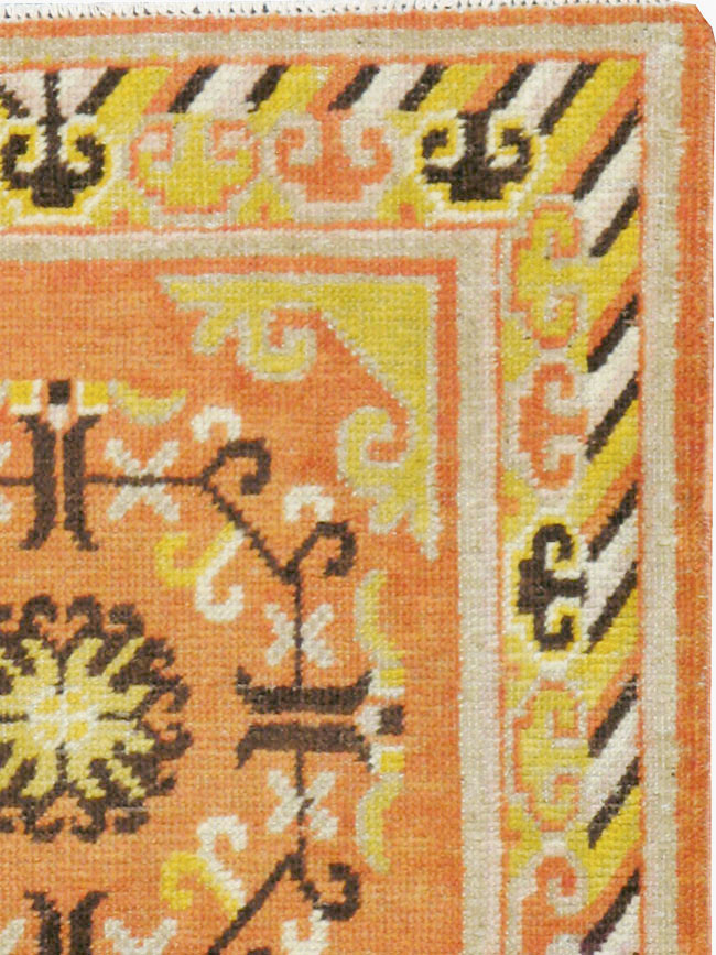 Vintage East Turkestan Khotan Rug (Pair: 1 of 2), No.19050 - Gsblank