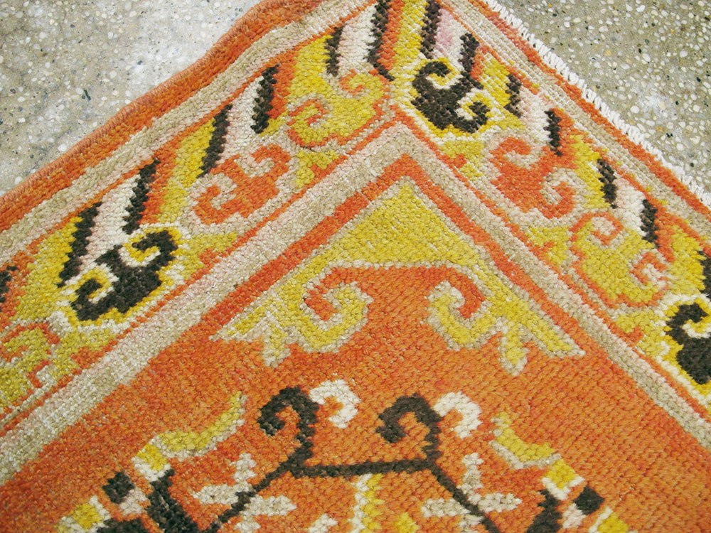 Vintage East Turkestan Khotan Rug (Pair: 1 of 2), No.19050 - Gsblank