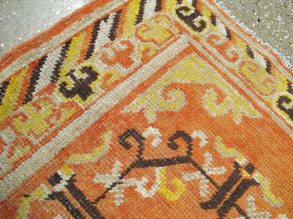 Vintage East Turkestan Khotan Rug (Pair: 2 of 2), No.19051 - Gsblank