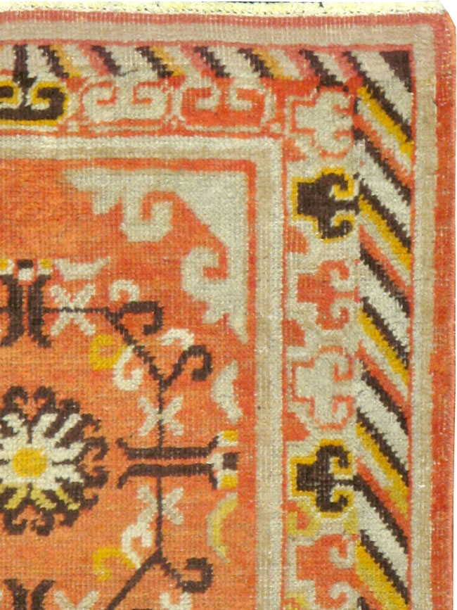 Vintage East Turkestan Khotan Rug (Pair: 2 of 2), No.19051 - Gsblank