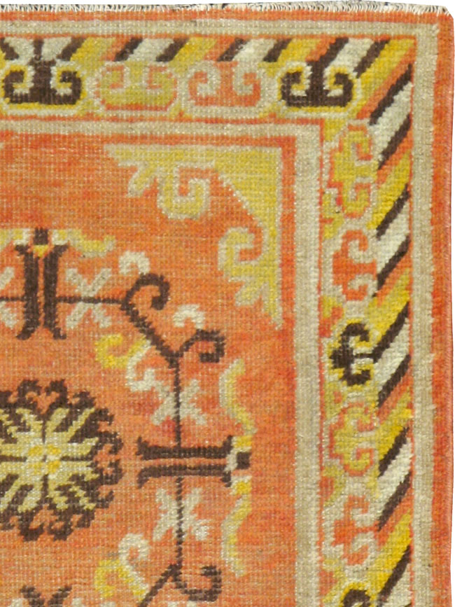 Vintage East Turkestan Khotan Rug (Pair: 2 of 2), No.19051 - Gsblank