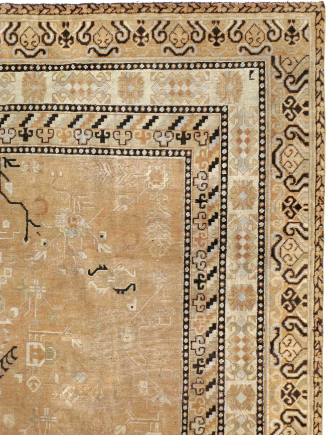Antique East Turkestan Khotan Carpet, No.19052 - Gsblank