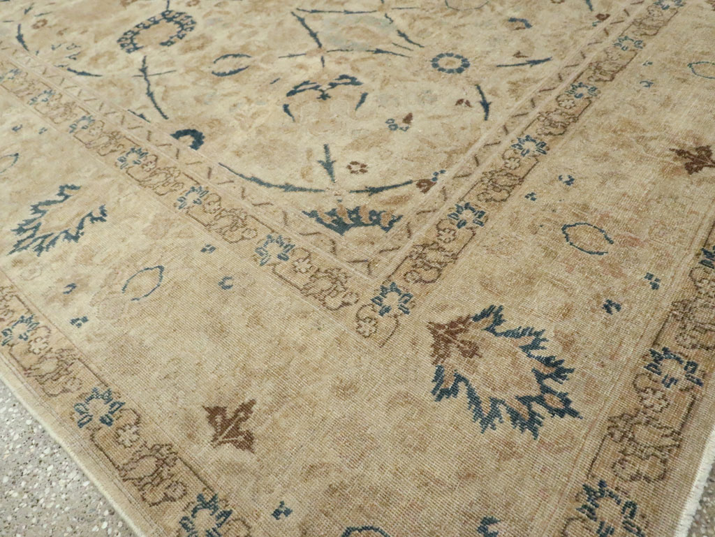 Antique Persian Tabriz Small Room Size Carpet, No.19058 - Gsblank