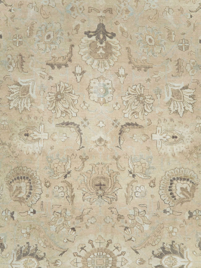 Vintage Persian Tabriz Room Size Carpet, No.19072 - Gsblank