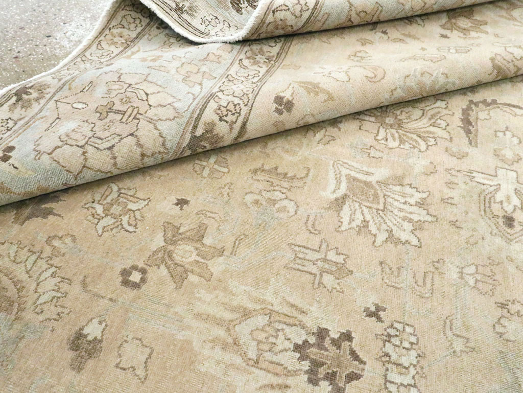 Vintage Persian Tabriz Room Size Carpet, No.19072 - Gsblank