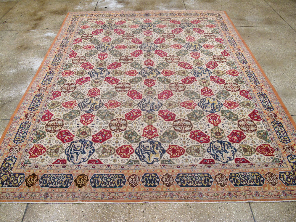 Antique Indian Lahore Carpet, No.19073 - Gsblank