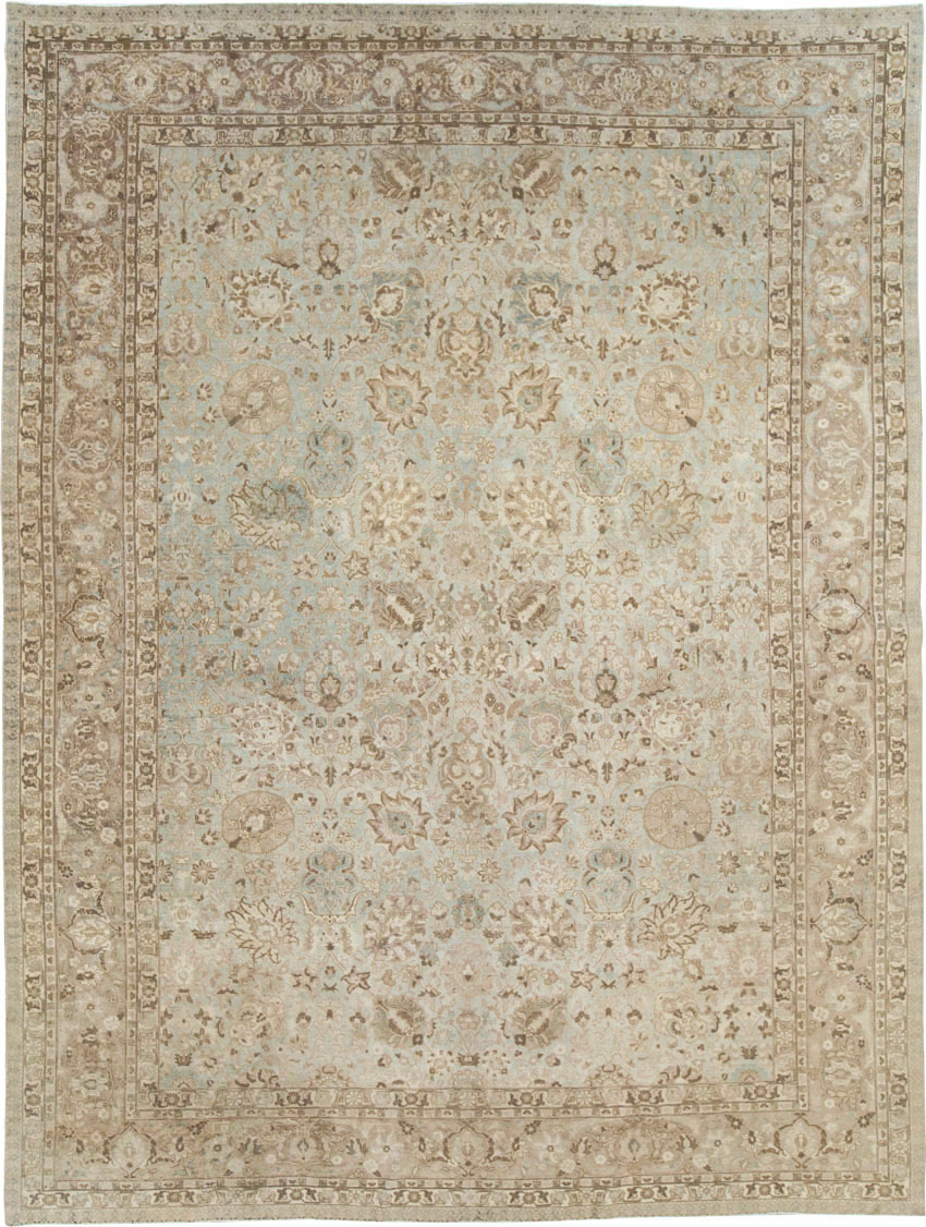 Vintage Persian Tabriz Room Size Carpet, No.19083 - Gsblank