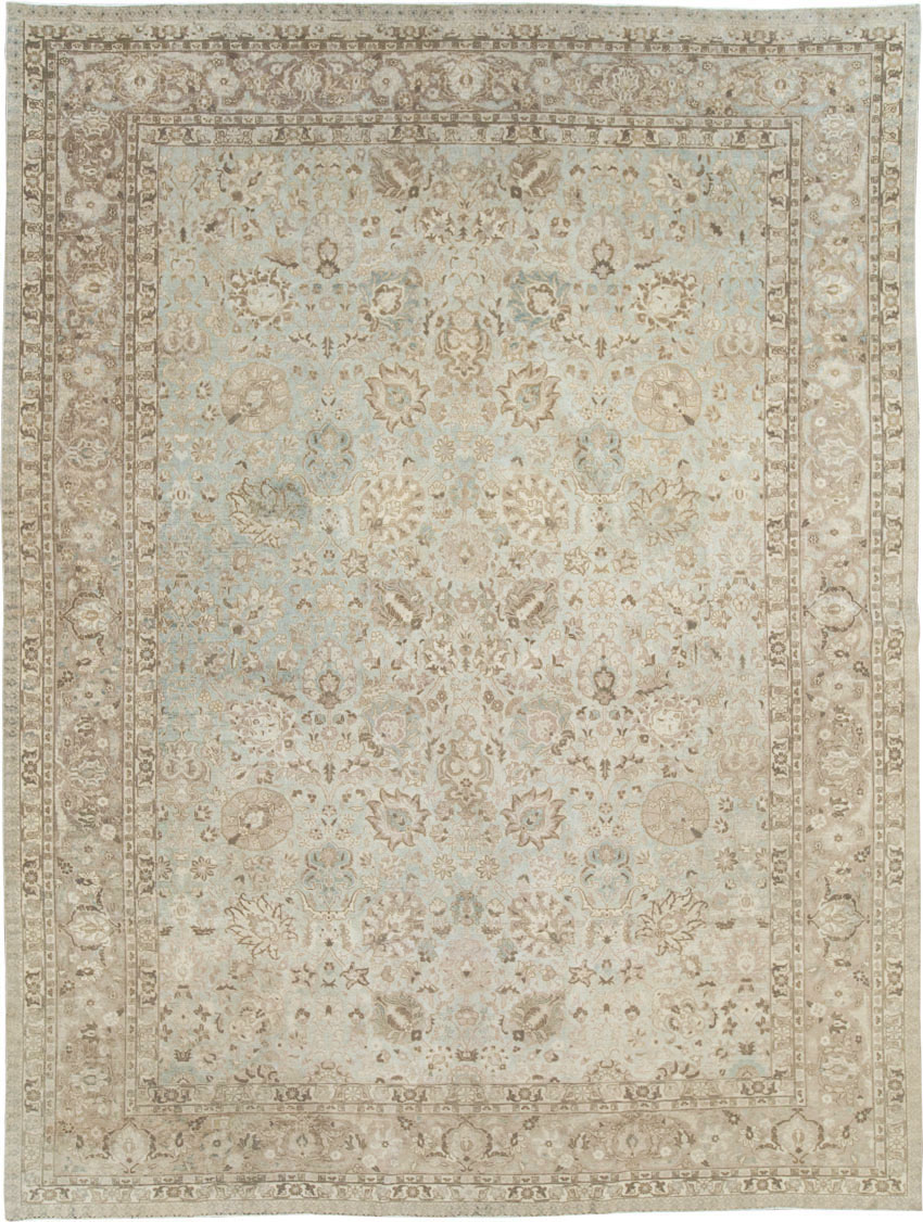 Vintage Persian Tabriz Room Size Carpet, No.19083 - Gsblank