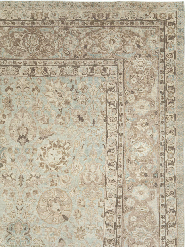 Vintage Persian Tabriz Room Size Carpet, No.19083 - Gsblank
