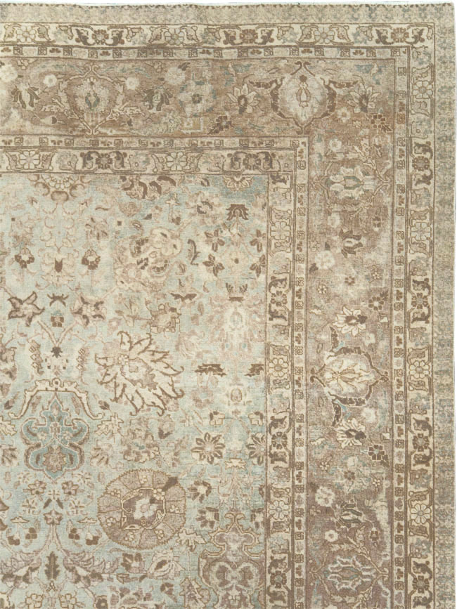 Vintage Persian Tabriz Room Size Carpet, No.19083 - Gsblank