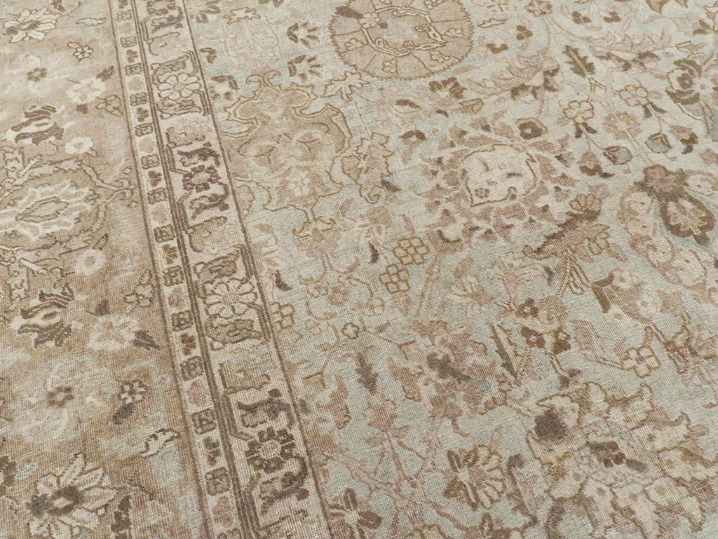 Vintage Persian Tabriz Room Size Carpet, No.19083 - Gsblank