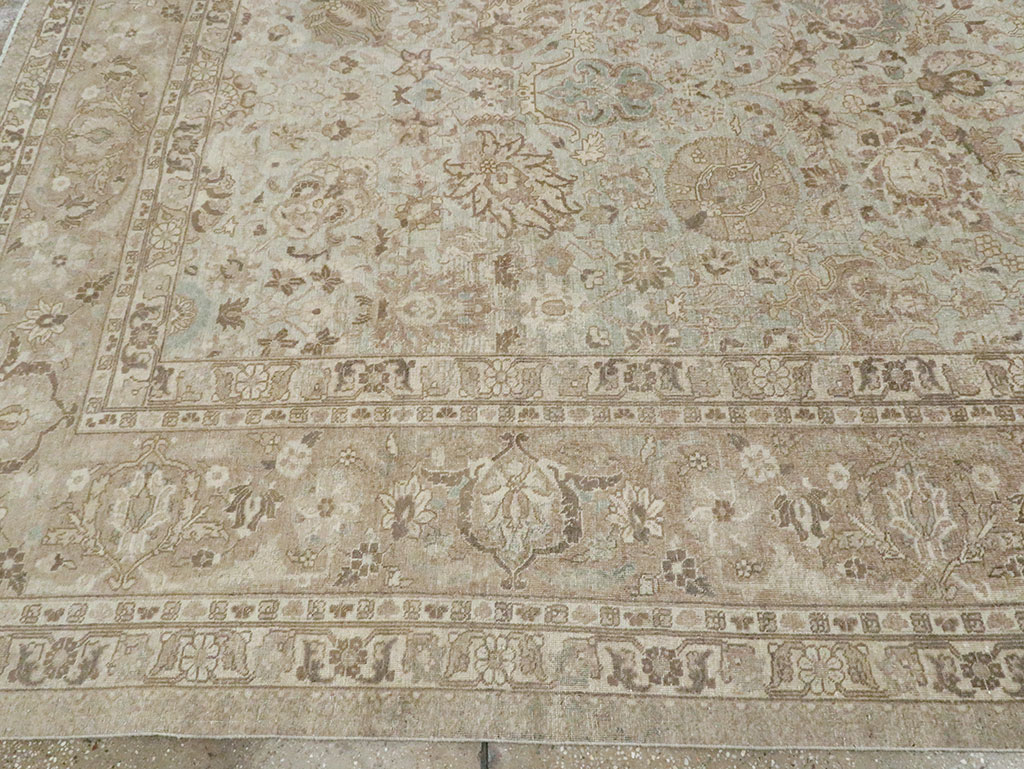 Vintage Persian Tabriz Room Size Carpet, No.19083 - Gsblank