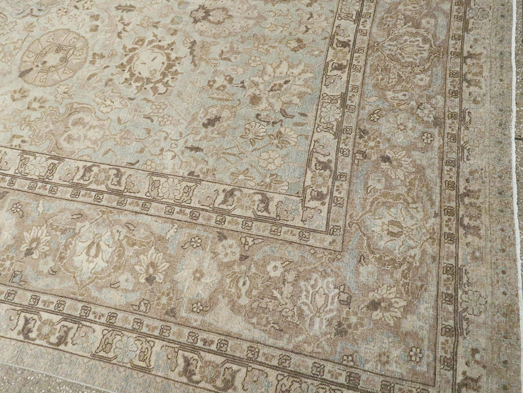 Vintage Persian Tabriz Room Size Carpet, No.19083 - Gsblank