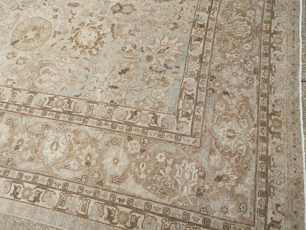 Vintage Persian Tabriz Room Size Carpet, No.19083 - Gsblank