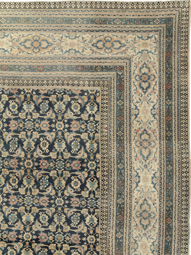 Antique Persian Khorassan Square Oversize Carpet, No.19084 - Gsblank