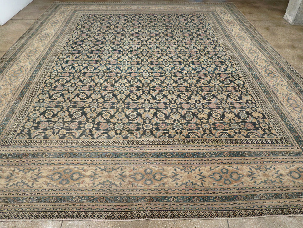 Antique Persian Khorassan Square Oversize Carpet, No.19084 - Gsblank
