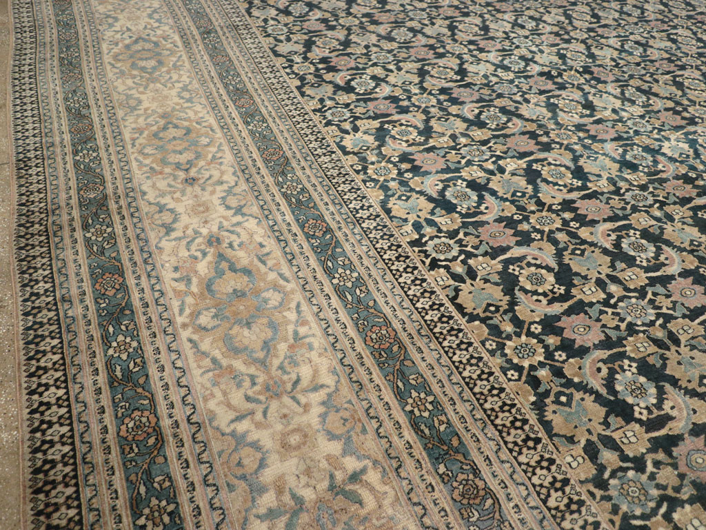 Antique Persian Khorassan Square Oversize Carpet, No.19084 - Gsblank