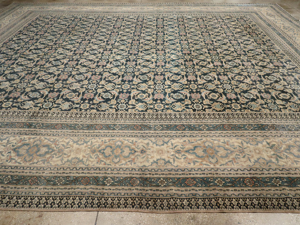 Antique Persian Khorassan Square Oversize Carpet, No.19084 - Gsblank