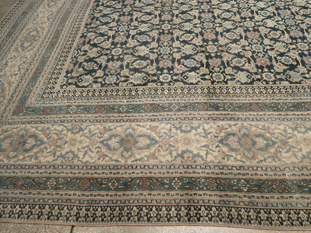 Antique Persian Khorassan Square Oversize Carpet, No.19084 - Gsblank