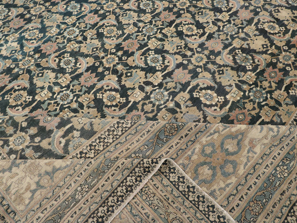Antique Persian Khorassan Square Oversize Carpet, No.19084 - Gsblank