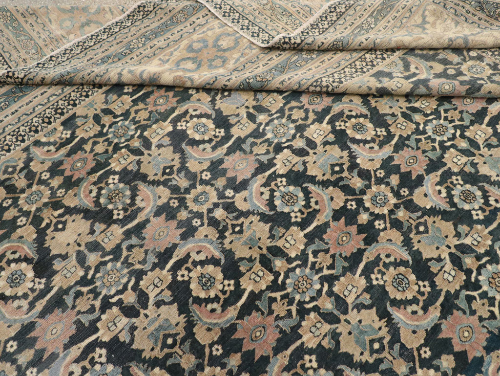 Antique Persian Khorassan Square Oversize Carpet, No.19084 - Gsblank