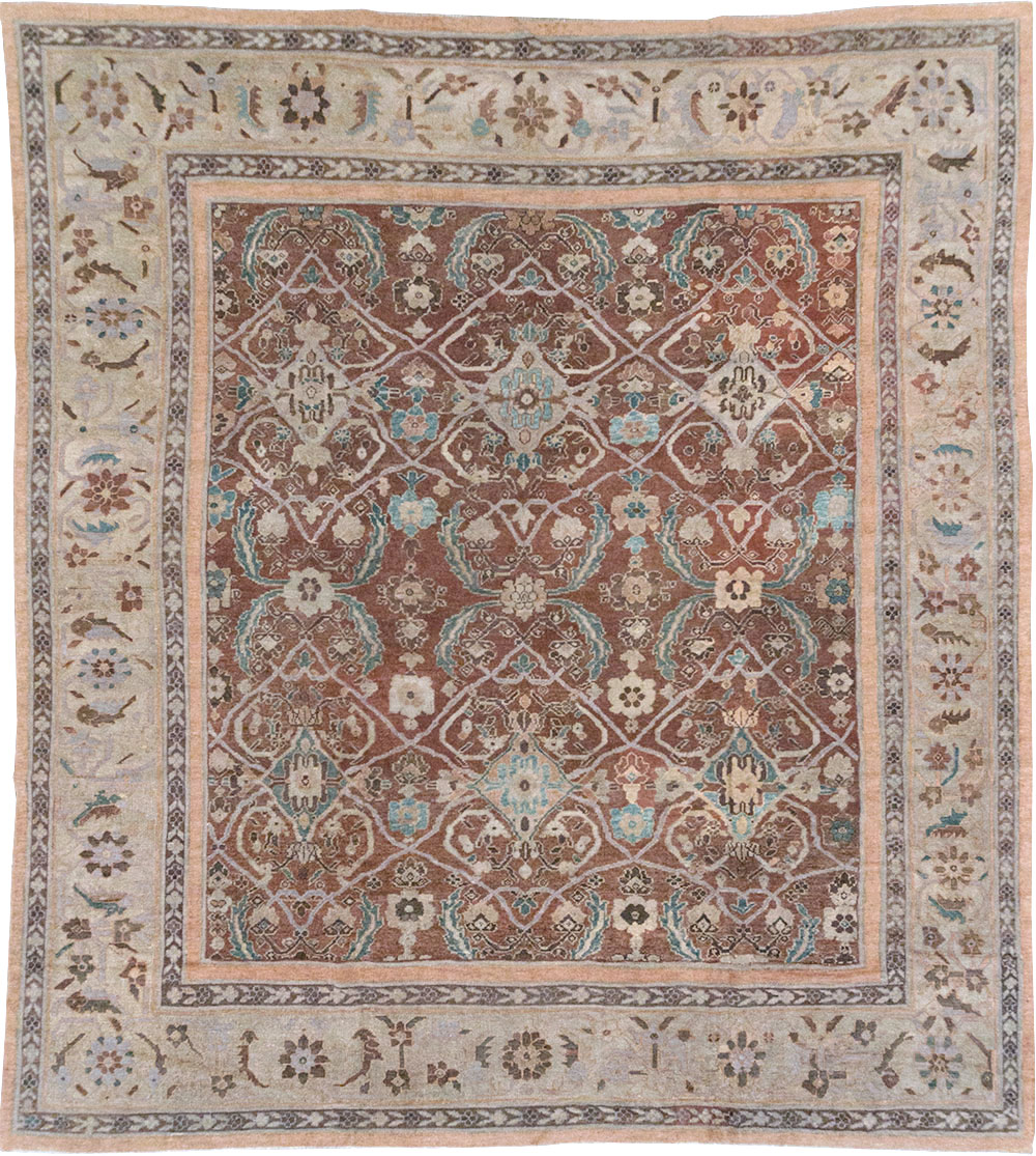 Antique Persian Mahal Large Room Size Carpet, No.19094 - Gsblank