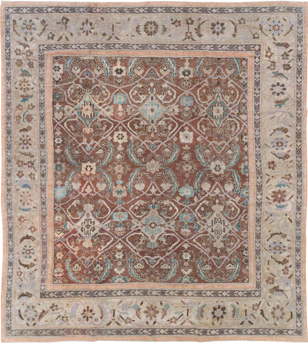 Antique Persian Mahal Large Room Size Carpet, No.19094 - Gsblank