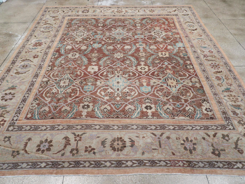 Antique Persian Mahal Large Room Size Carpet, No.19094 - Gsblank