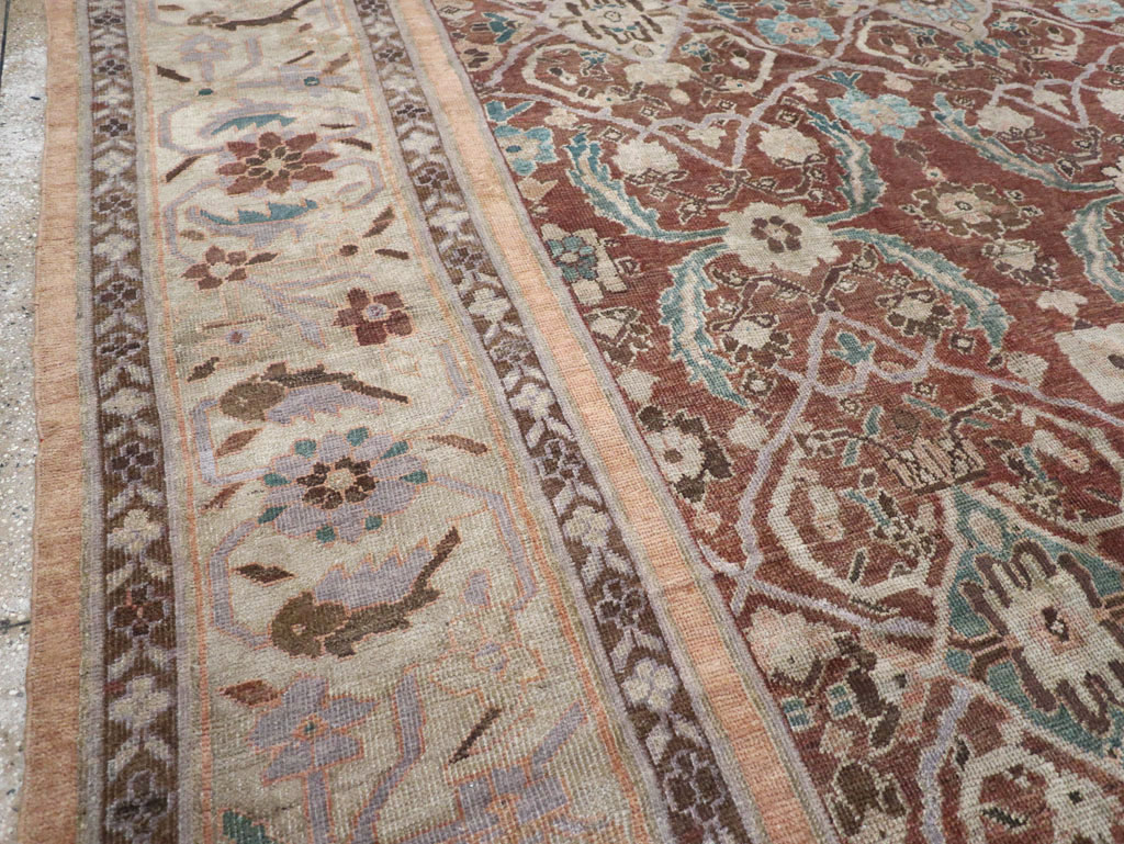 Antique Persian Mahal Large Room Size Carpet, No.19094 - Gsblank