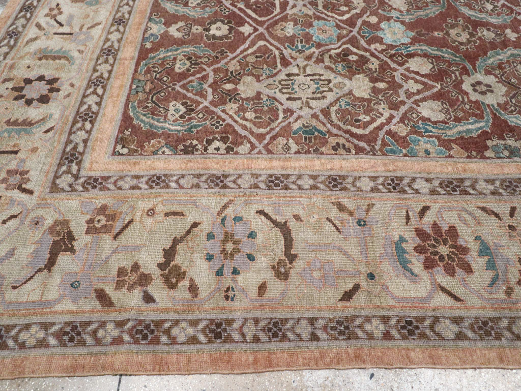 Antique Persian Mahal Large Room Size Carpet, No.19094 - Gsblank