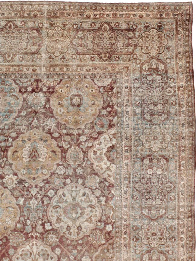 Antique Persian Lavar Kerman Carpet, No.19100 - Gsblank