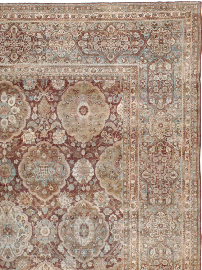 Antique Persian Lavar Kerman Carpet, No.19100 - Gsblank
