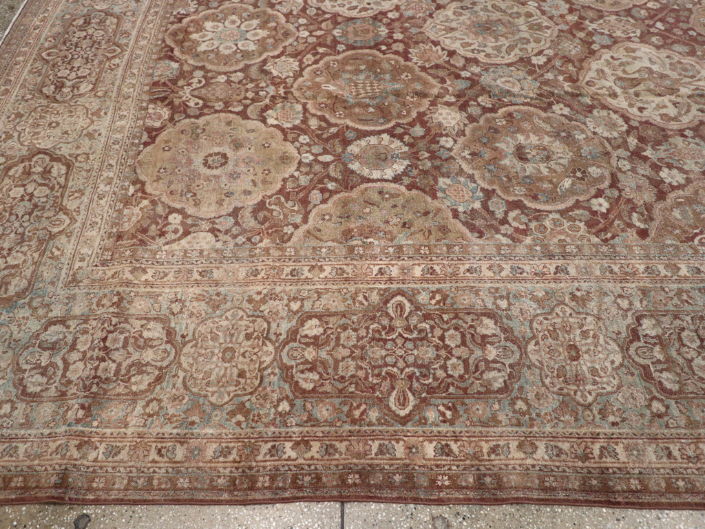 Antique Persian Lavar Kerman Carpet, No.19100 - Gsblank