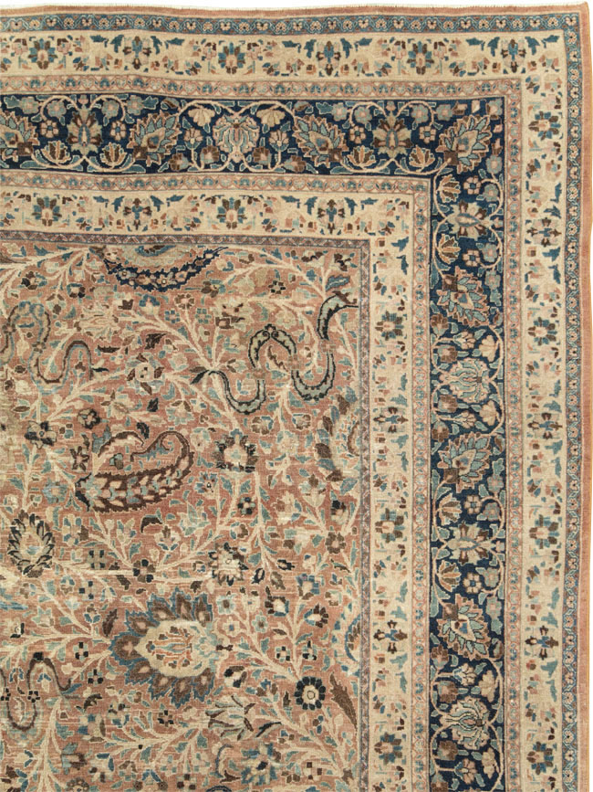 Antique Persian Mashad Large Room Size Carpet, No.19118 - Gsblank