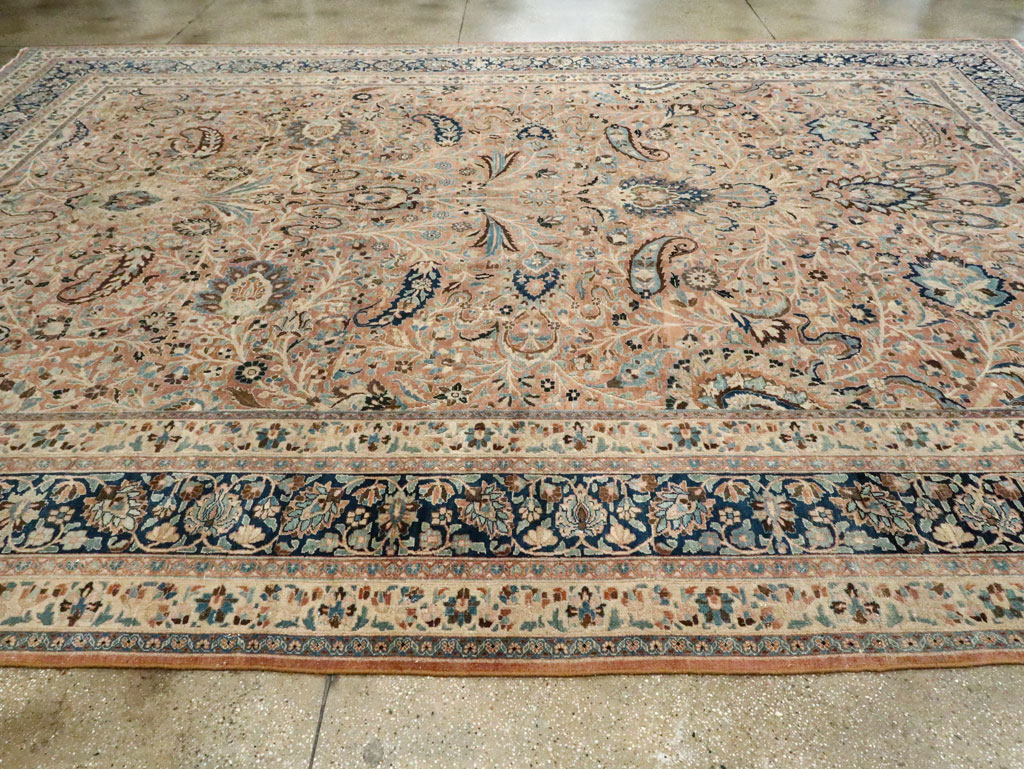 Antique Persian Mashad Large Room Size Carpet, No.19118 - Gsblank