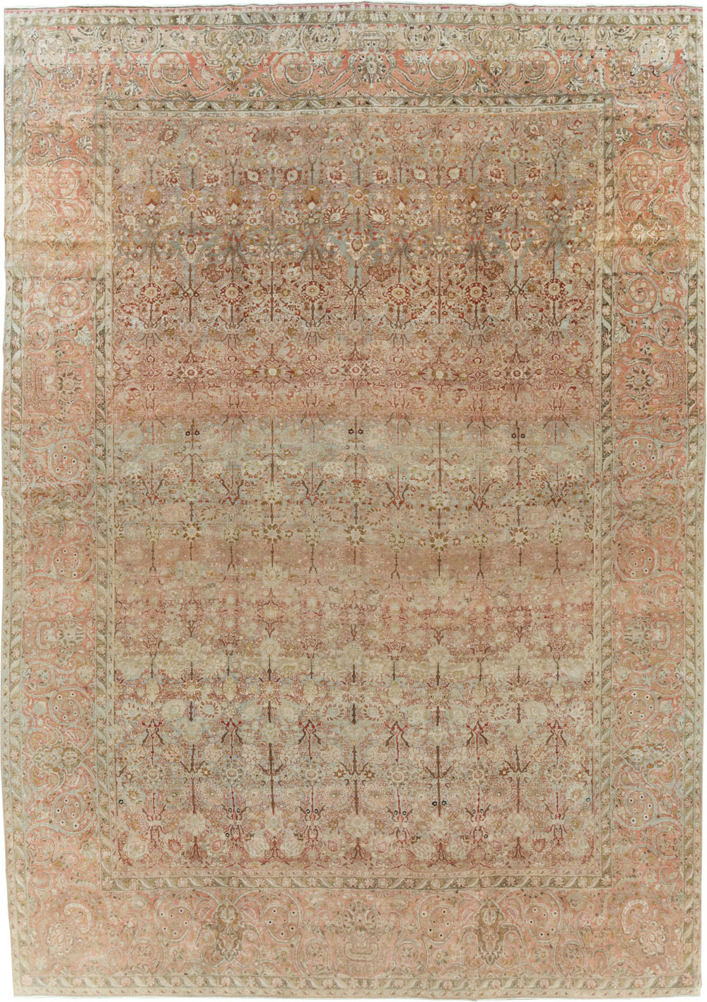 Antique Persian Isfahan Large Room Size Carpet, No.19160 - Gsblank