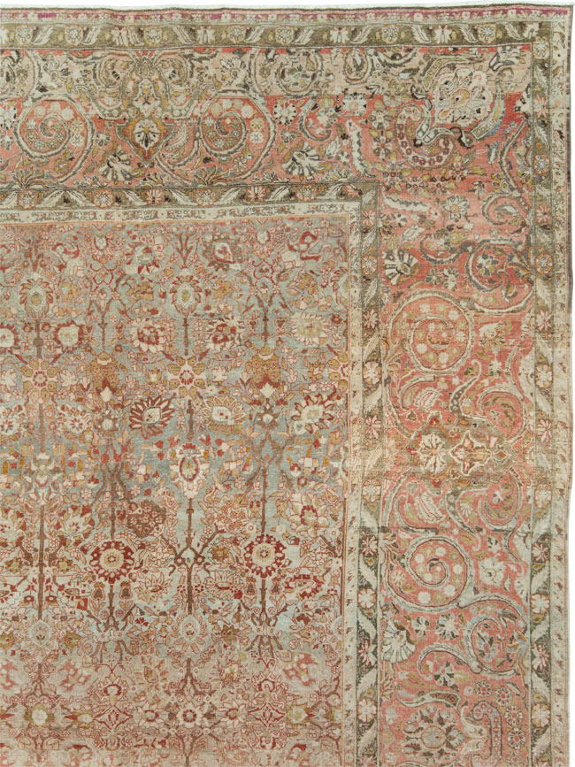 Antique Persian Isfahan Large Room Size Carpet, No.19160 - Gsblank
