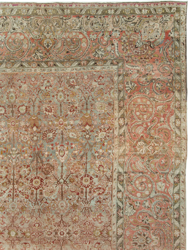 Antique Persian Isfahan Large Room Size Carpet, No.19160 - Gsblank
