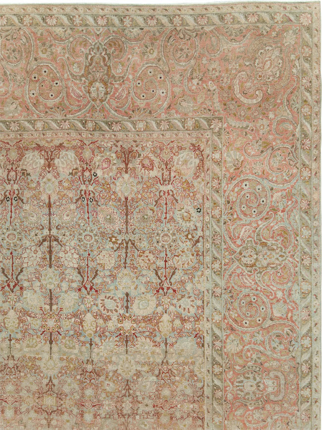 Antique Persian Isfahan Large Room Size Carpet, No.19160 - Gsblank