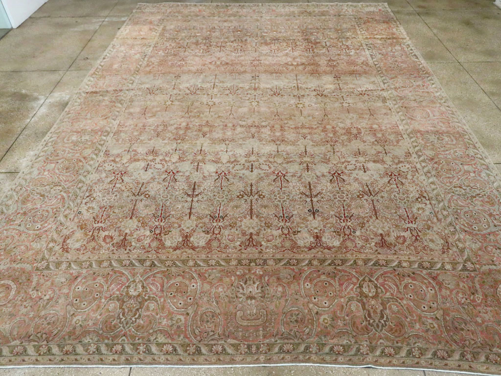 Antique Persian Isfahan Large Room Size Carpet, No.19160 - Gsblank
