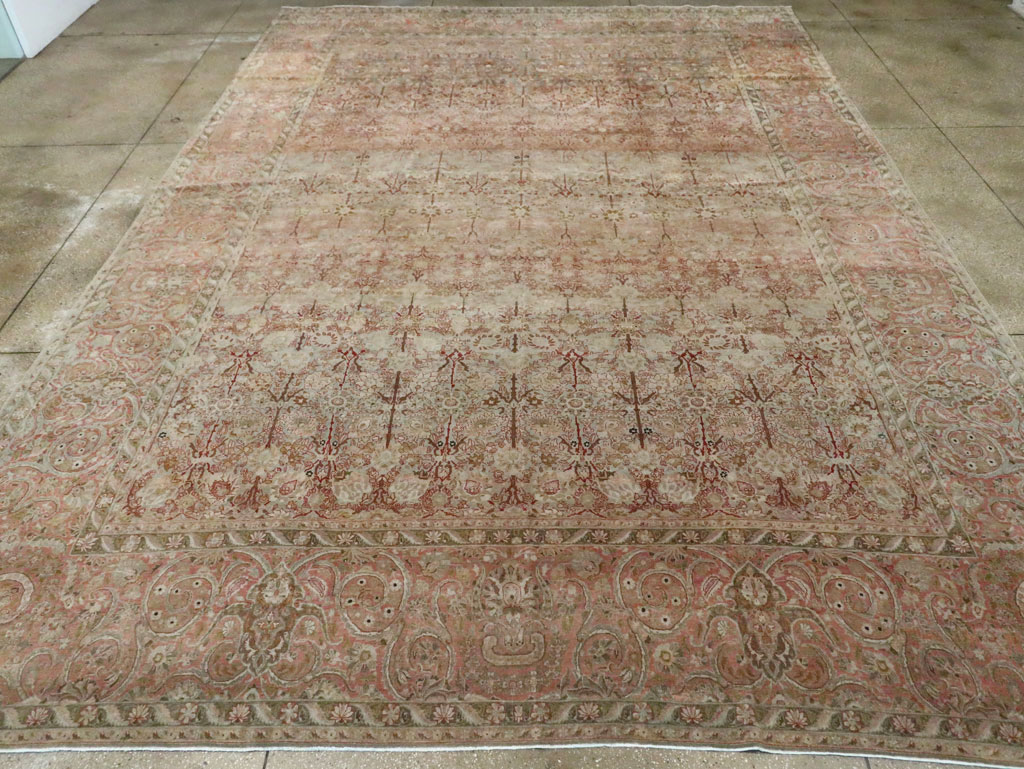Antique Persian Isfahan Large Room Size Carpet, No.19160 - Gsblank