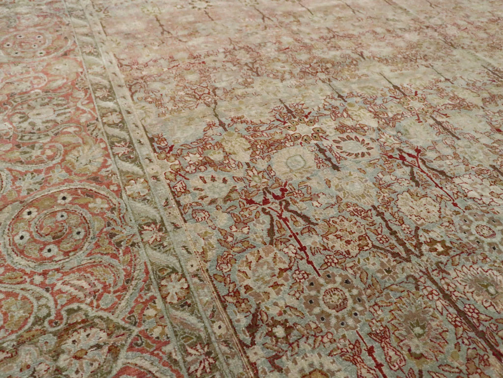 Antique Persian Isfahan Large Room Size Carpet, No.19160 - Gsblank