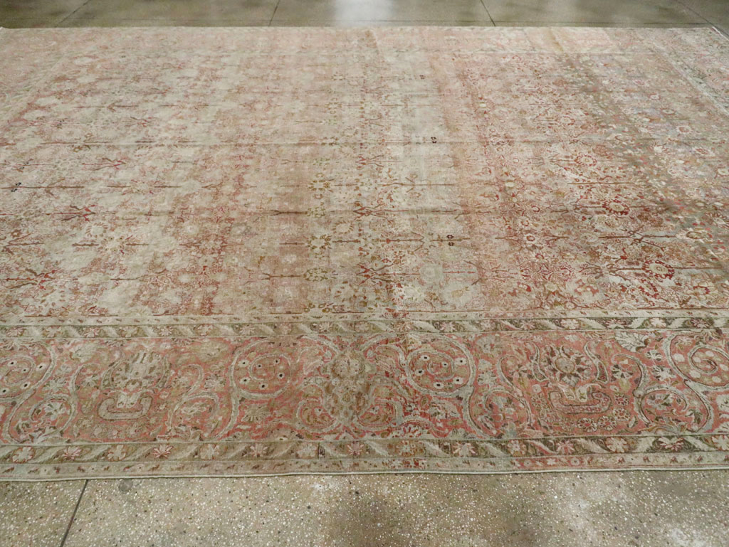 Antique Persian Isfahan Large Room Size Carpet, No.19160 - Gsblank
