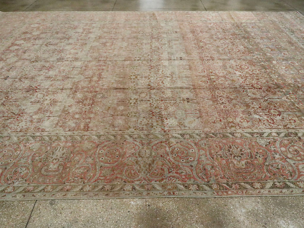 Antique Persian Isfahan Large Room Size Carpet, No.19160 - Gsblank