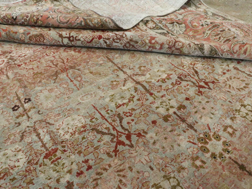 Antique Persian Isfahan Large Room Size Carpet, No.19160 - Gsblank